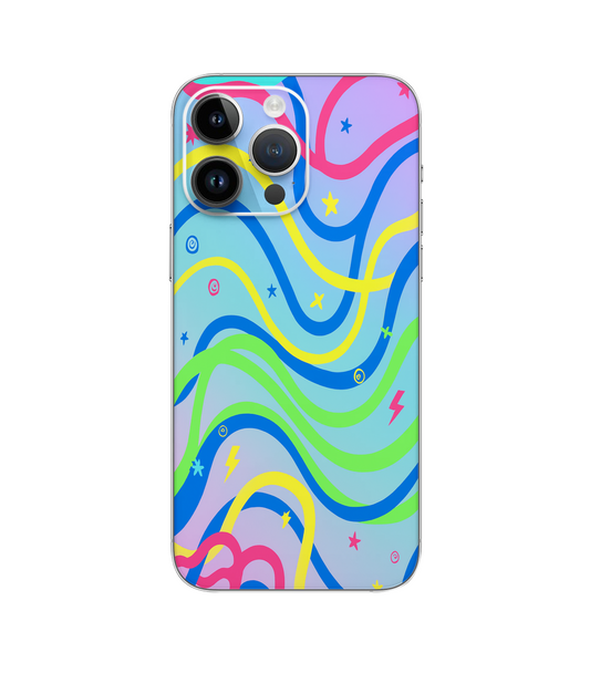 Graffiti neon waves